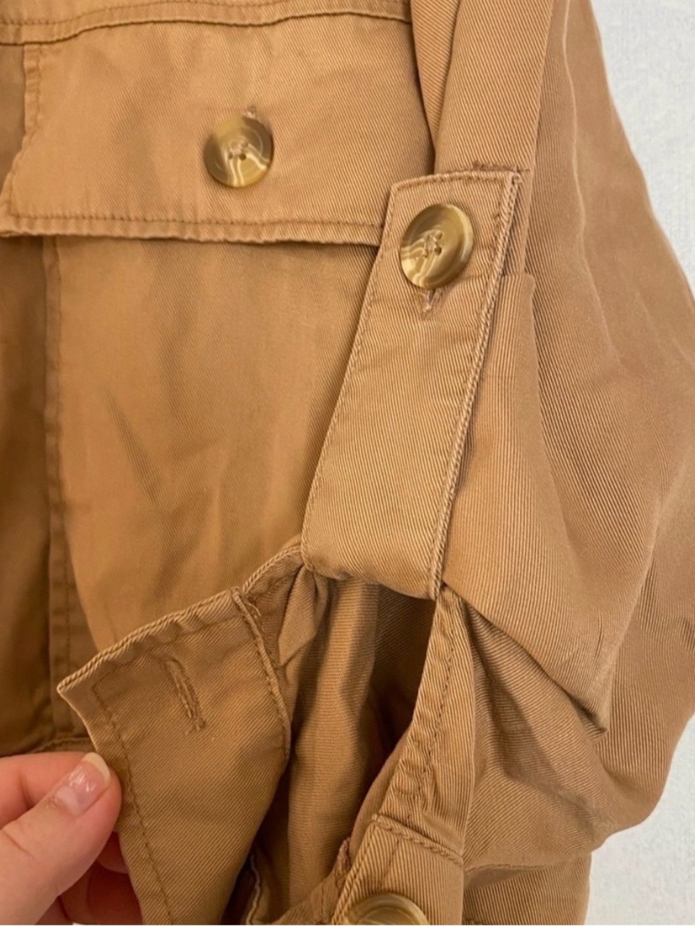 Urban Outfitters Light Tan Utility Jacket with Front Pockets - Picture 6 of 8